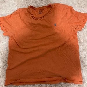 Orange polo shirt